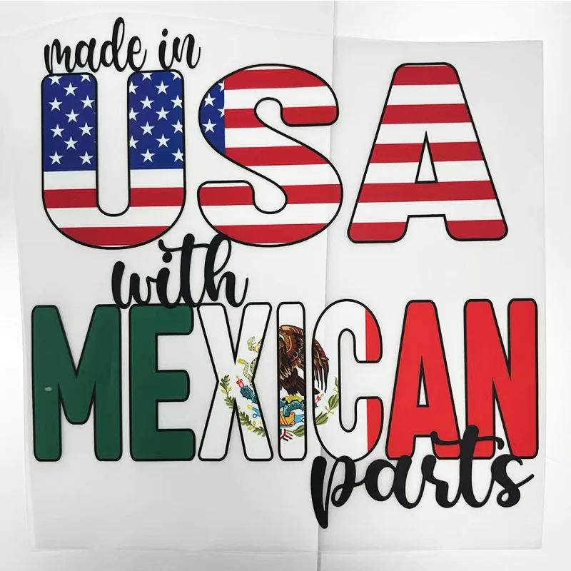 Best quality htv mexican heat transfer vinyl paper mexico dtf sticker hot iron on for t-shirt
