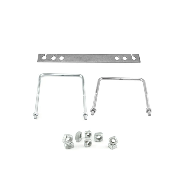 Заводская розетка, оцинкованный квадратный U-образный болт, зажим, квадратная головка, резьбовой U-образный болт