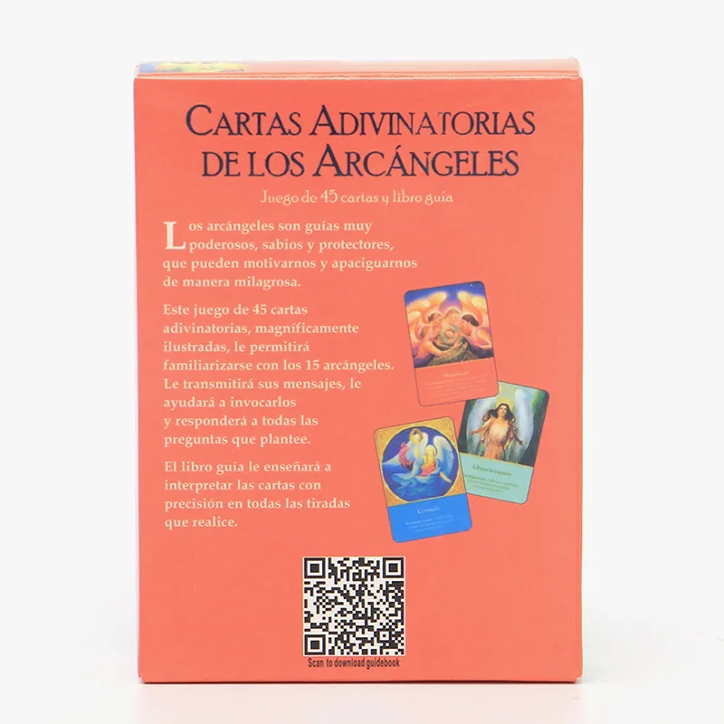 Hot Sale 45pcs Printing Spanish Oracle  Card 10.4*7.4 cm  Cartas Adivinatorias Delos  Arcangeles  Tarot  Playing Board Game Card