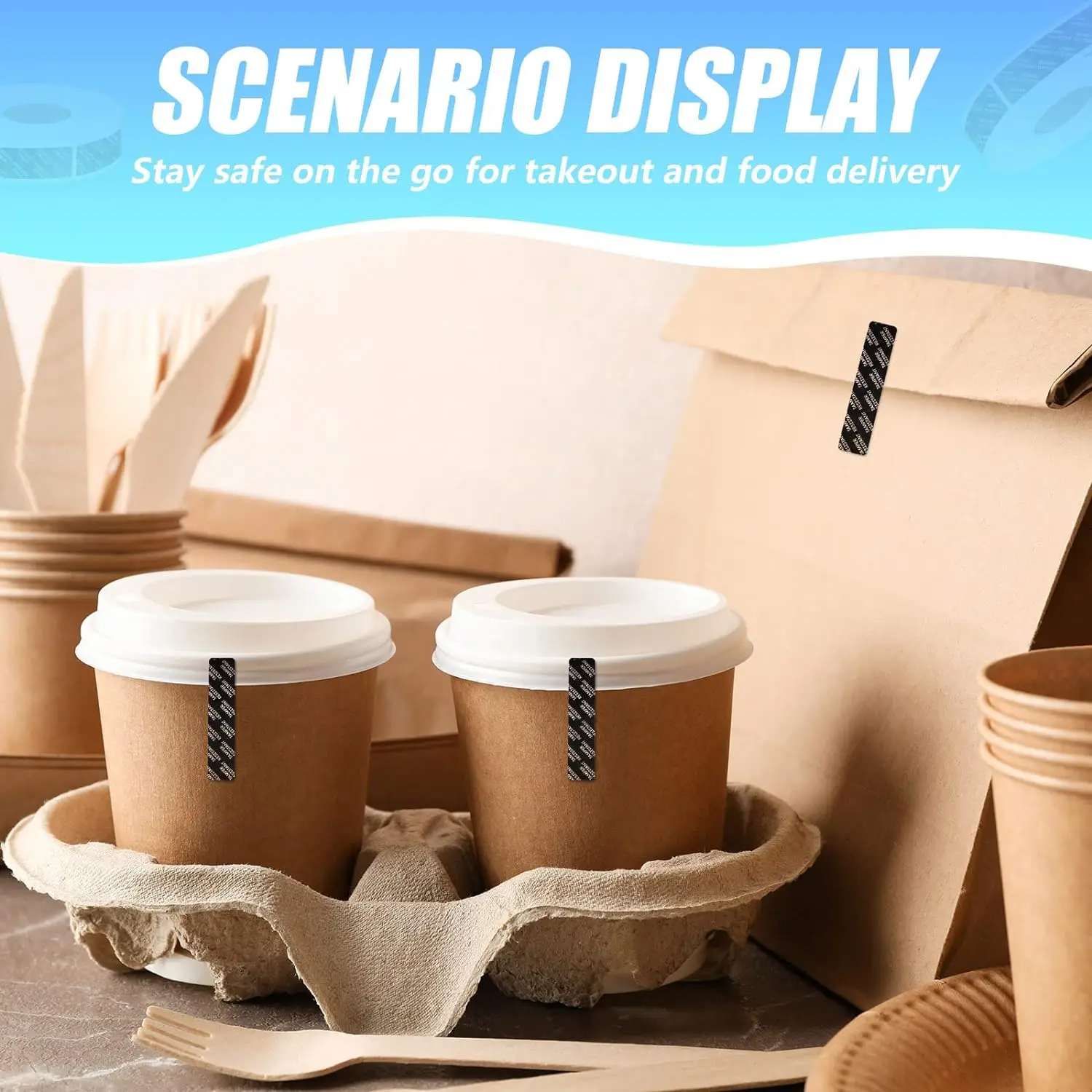 Tamper Seal Tamper Stickers Resistant Metallic Labels Holographic Food Labels for Jars Mailing Packaging Sealing Delivery