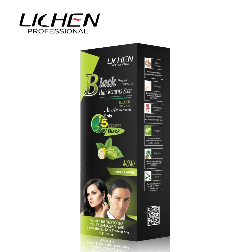 Hair Color Dye China Factory Temporary Liquid Natural Organic Hair Color Shampoo with Private Label
