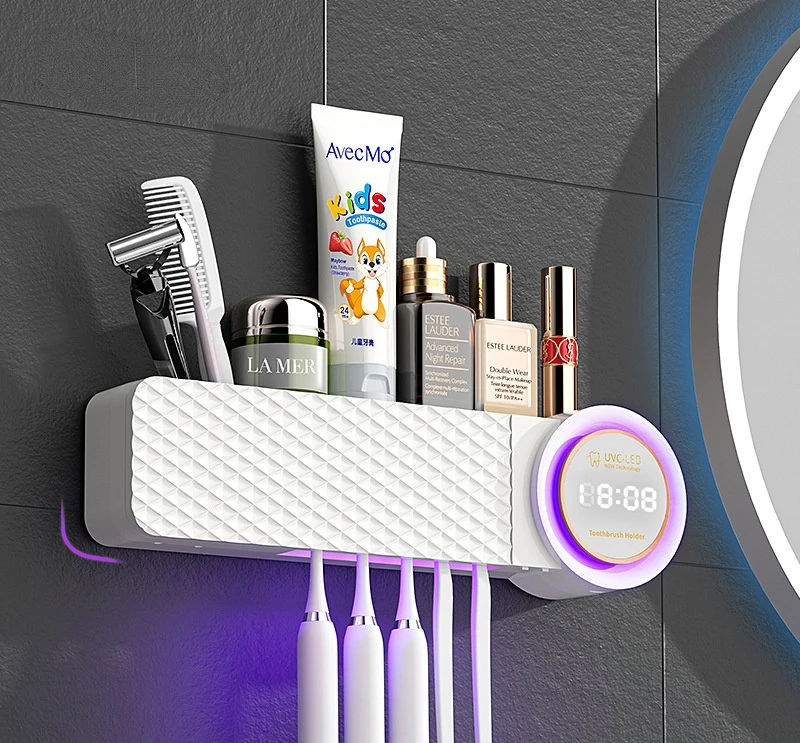 2022 High Quality Tooth Brush Uv Holder For Household Bathroom Accessories toothbrush dispenser