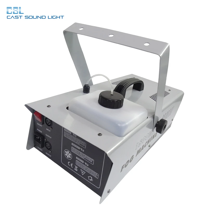 1500 Вт DMX512/пульт дистанционного управления DJ противотуманная машина спрей для свадебных украшений металлический материал