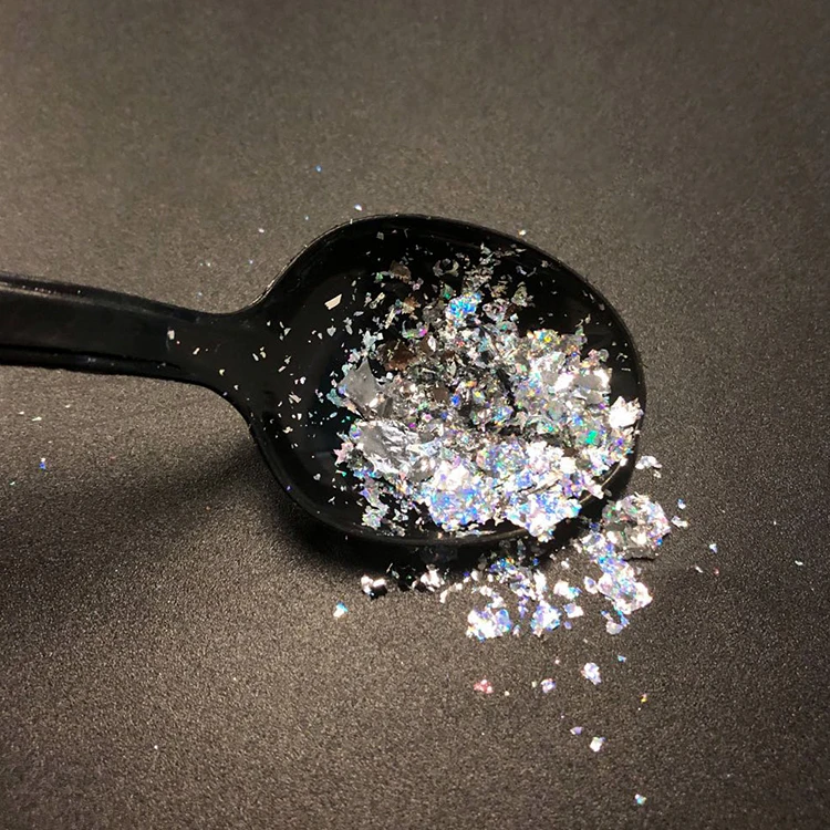 2024 New Arrival  Gold &Silver chameleon  foil flakes nail cameleon pigment  nail glitter flakes for nail art