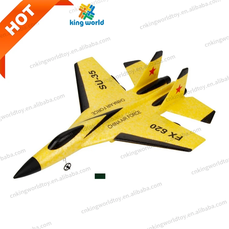 KW Jetshark wholesale FX620 SU35 Toy Plane EPP Foam RC Glider Aircraft Remote Radio Control Toys with LED Light