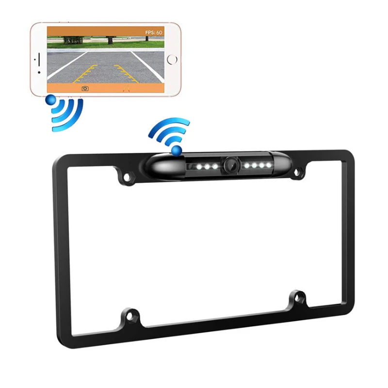 USA Plastic Car License Plate Frames Car Number Car License Plate Frame With Camera