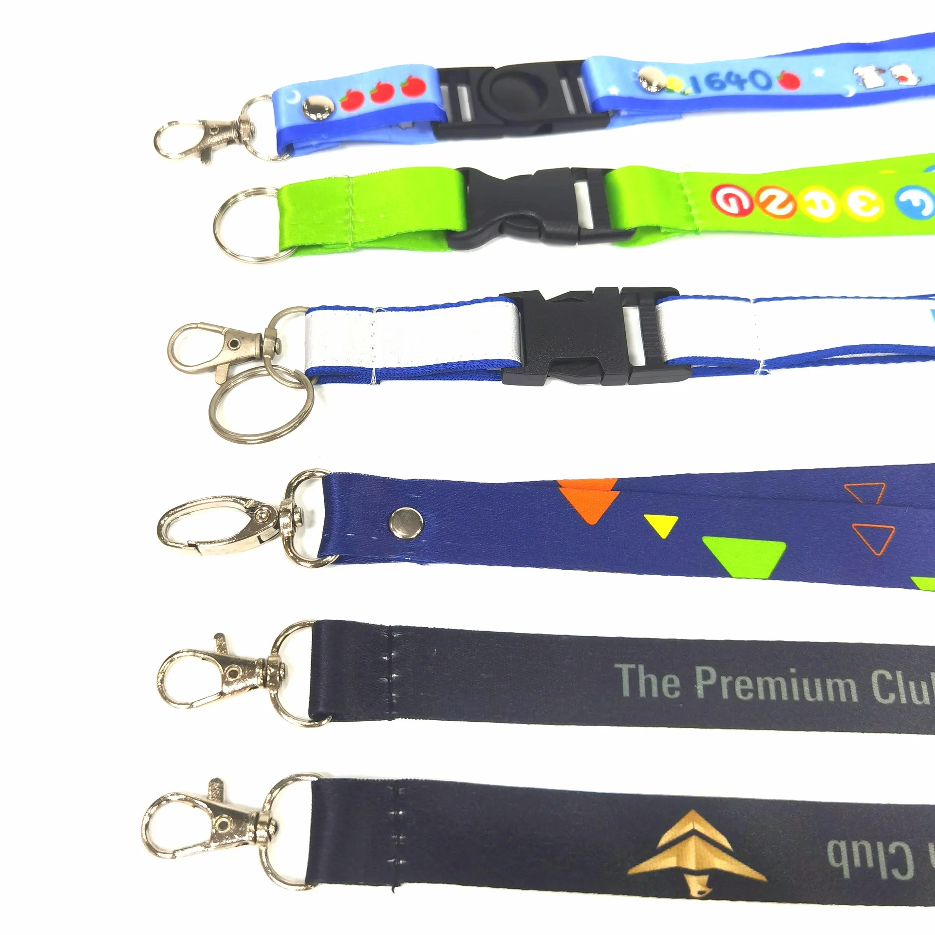 Personalized Custom Printing Logo Lanyard Sublimation Polyester Neck ID Lanyards With Logo Custom