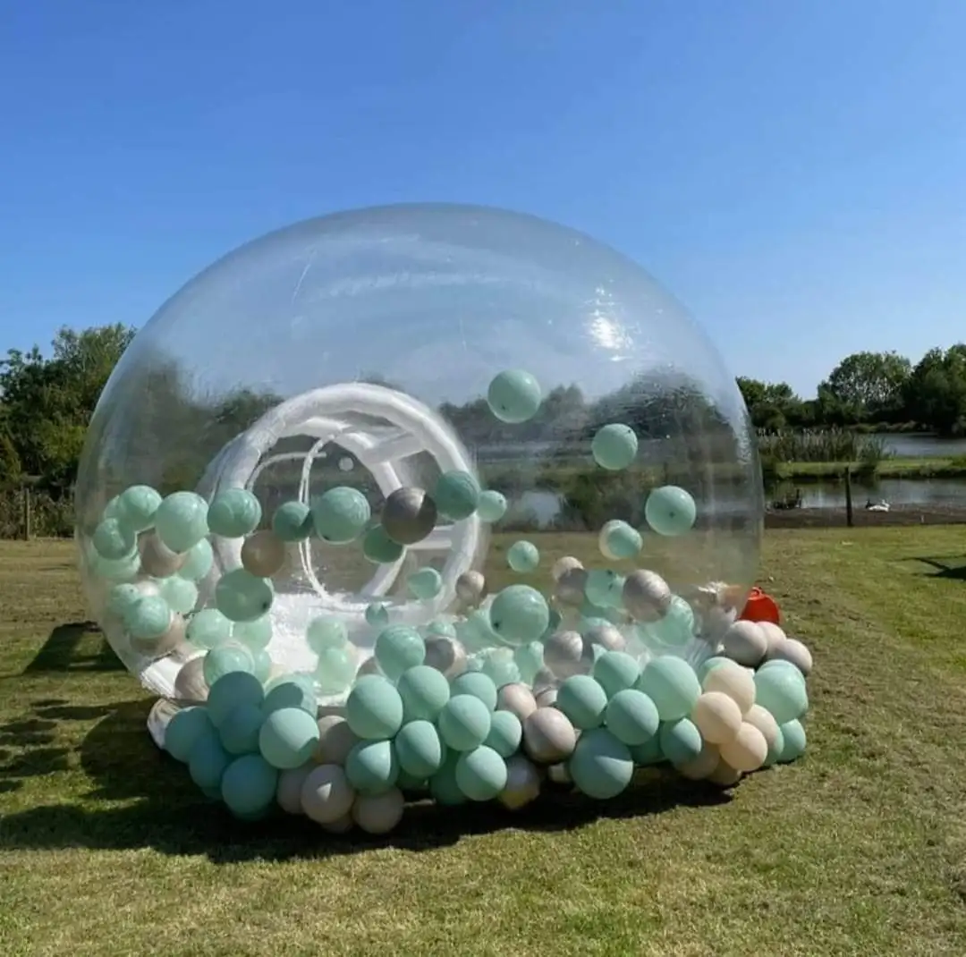 3/4/5m Clear Kids Party Inflatable Bubble Tent Dome igloo Inflatable Bubble balloon House  Bubble Balloons house