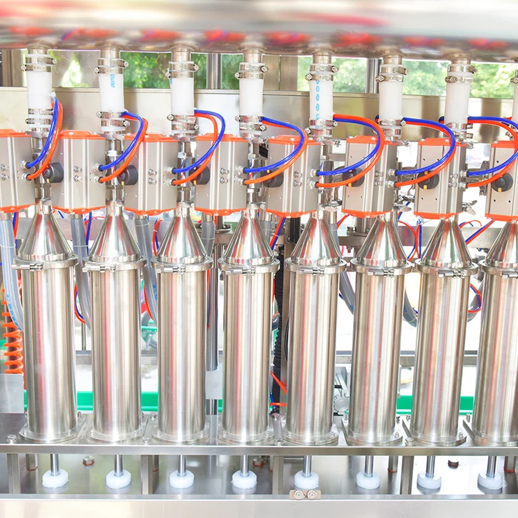 Стеклянные бутылки для консервированной еды TANG линия розлива Меда самоочищающаяся машина Чили соуса смешанных фруктов джема поршневая сервомашина