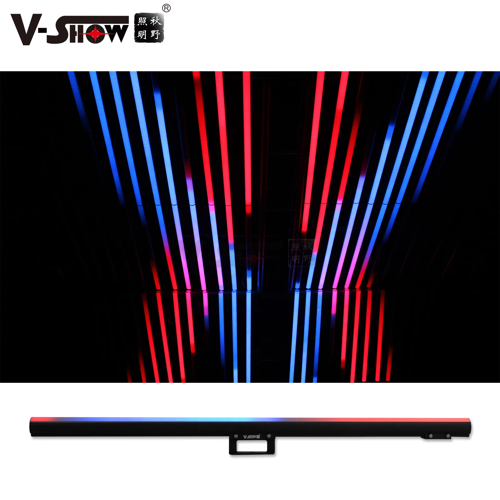 VSHOW PL4003 led pixel bars 16 pcs with controller SMD5050 RGB led tube stage effect lighting Pixel Tubes for dj club