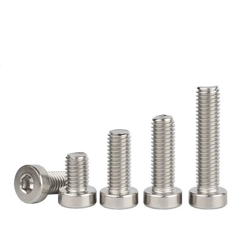 Stainless Steel ANSI AISI 304 316 316L Short Head Hexagon Socket Cap Head Machine Screw DIN7984
