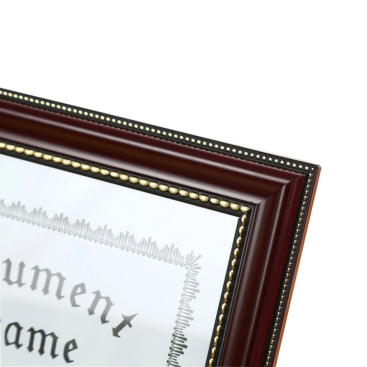 Mengkai Hot Sale  Customized A4 Siz Certificate Frame Handmade Plastic Diploma Frame