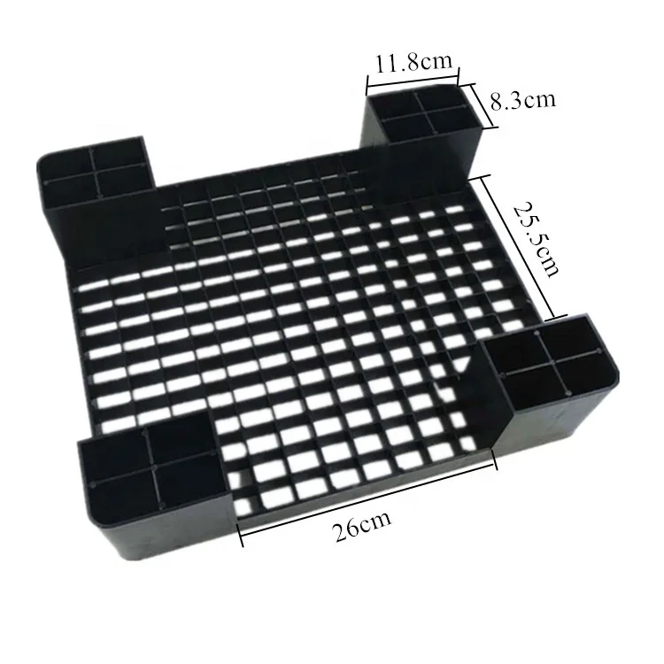 Manufacturer wholesale durable black single faced mesh mini plastic pallet