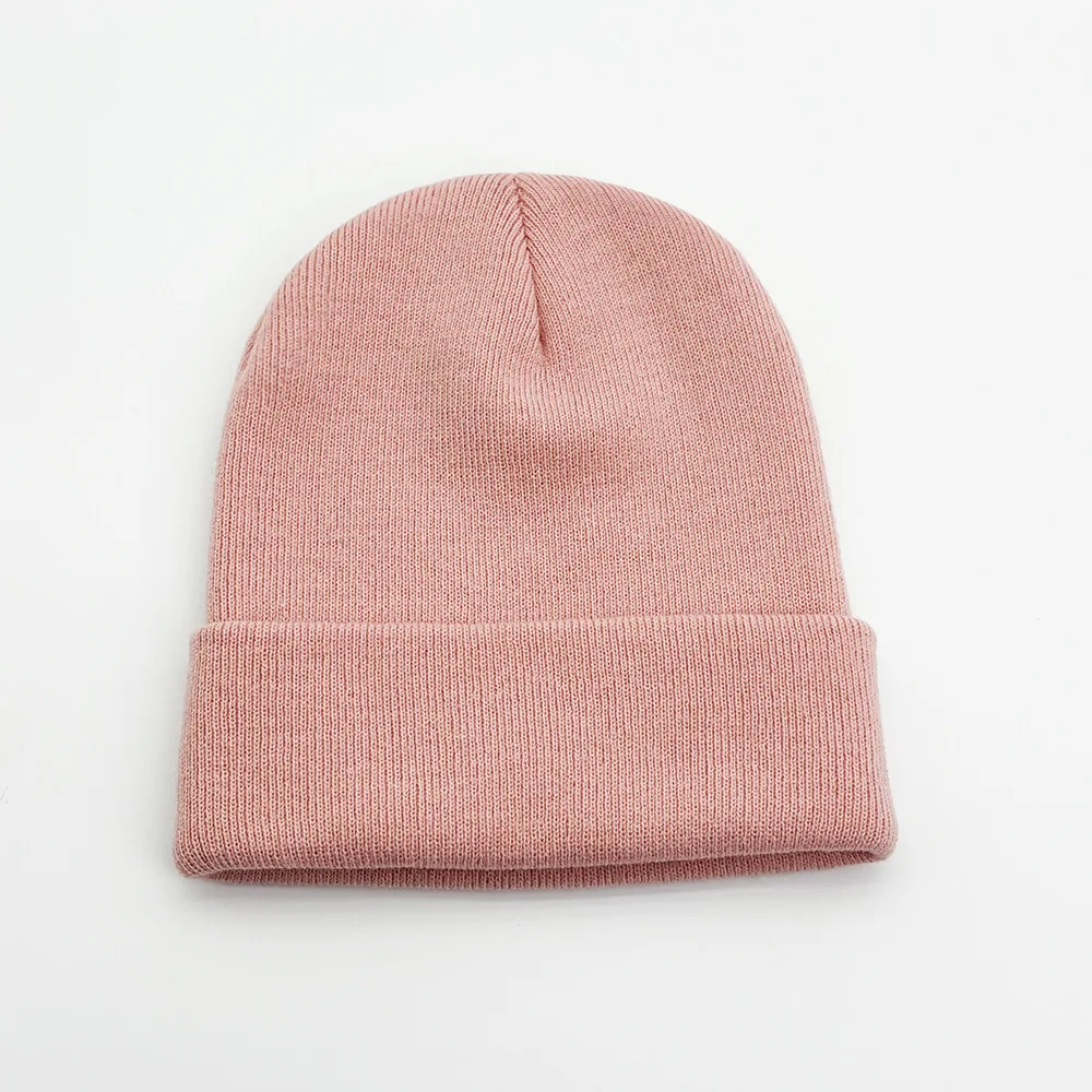 2024 New Street Wear Comfortable Fashion Outdoor Sports Windproof Slouchy Plain Solid Blank Winter Warm Knitted Ski Beanie Hat