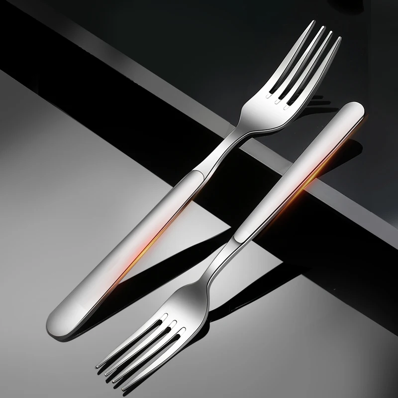 Customization Mirror Polish Stainless Steel Fruit Fork Cutlery Dessert Fork Stainless Steel Fruit Cake Forks
