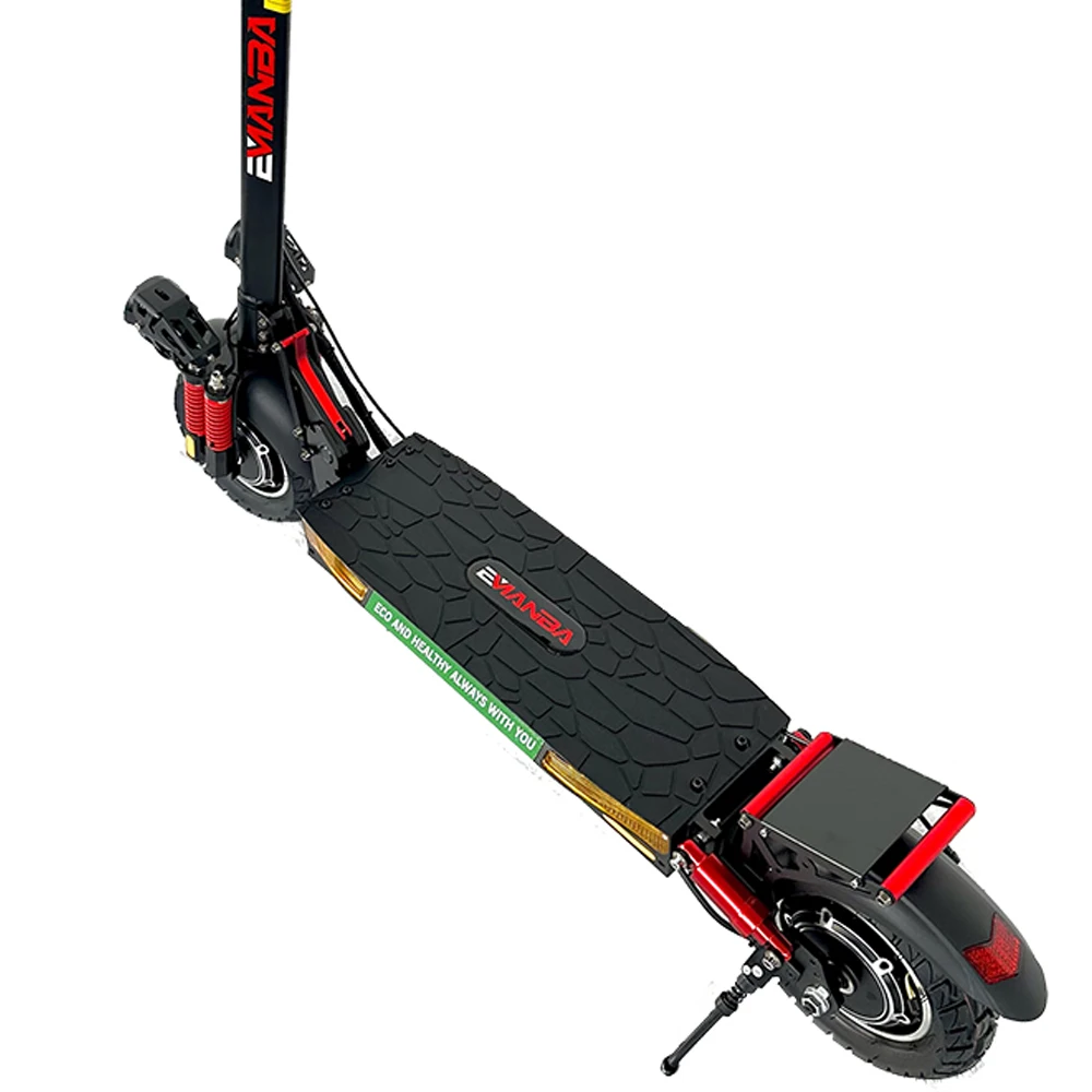 Good Quality Fast Speed 48v 1600w Dual Motor 18Ah Lithium Battery Electric Scooter Tire 10 Inch for Adults