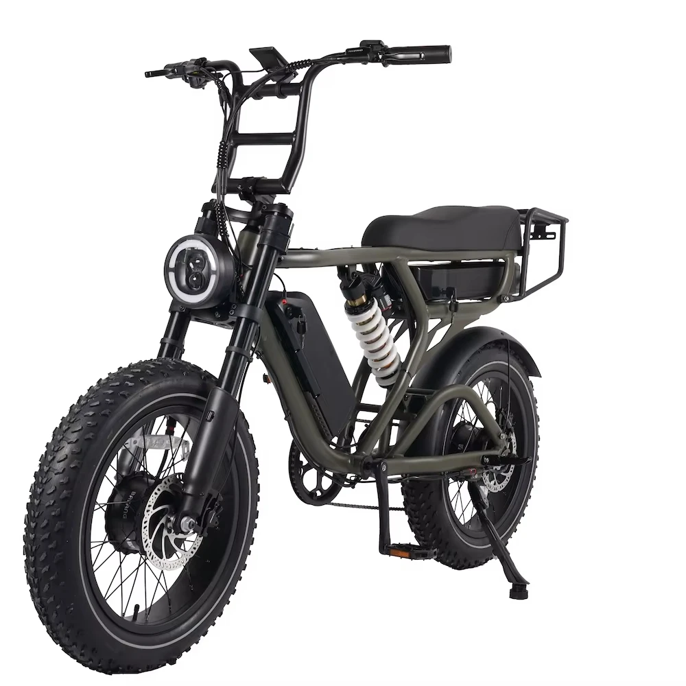 Australia USA Europe hot selling dual motors dual batteries 1000w 500w 250w full suspension fat tire ebike urban city ebike