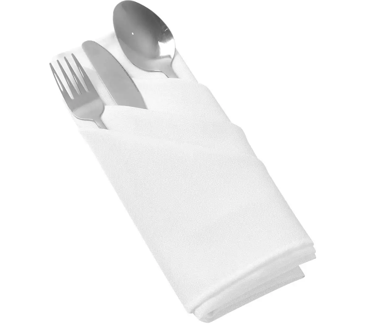 Салфетки Из Белого Полиэстера, 20 дюймов