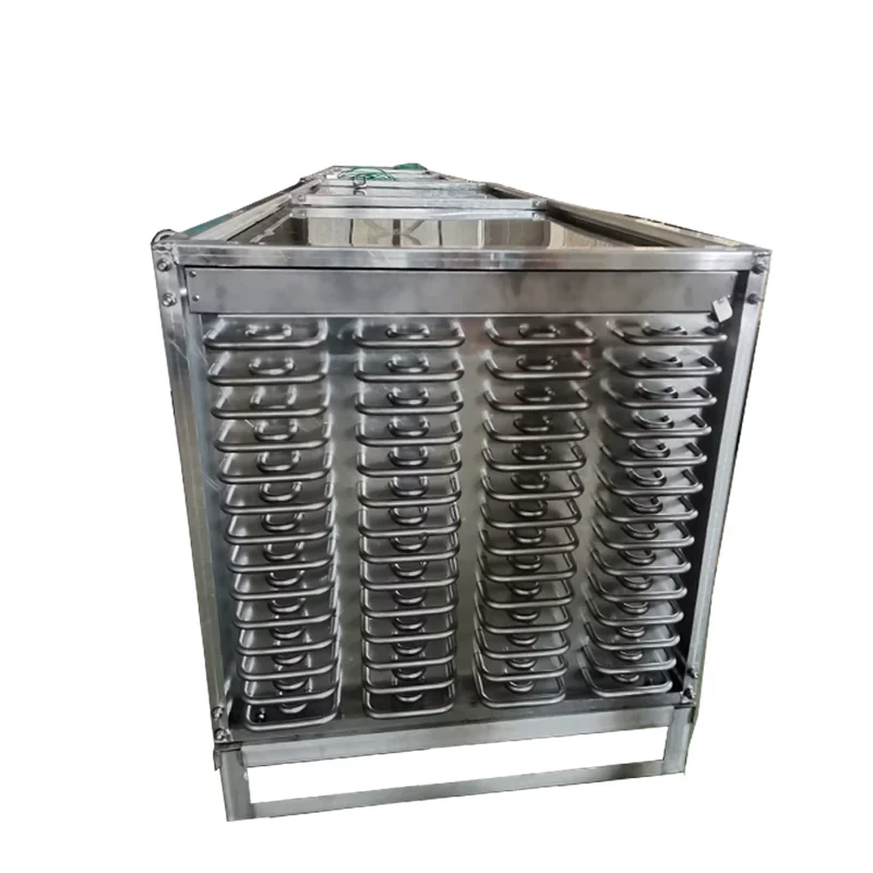 Ammonia Individual quick freezer hot gas defrosting evaporator / heat exchanger