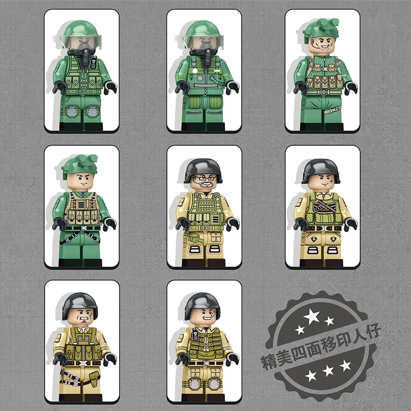 Jiefan Juhang 88019 military Wuzhi 10 aviation helicopter puzzle small particles assembled aircraft model building blocks toy