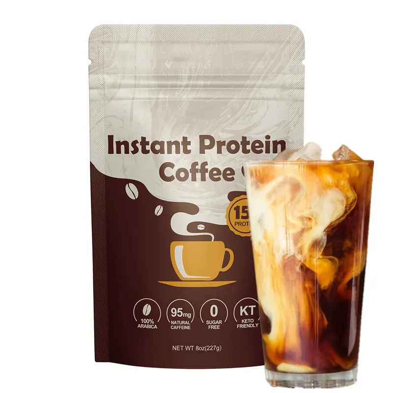 SUNI Private Label Premium Instant Protein Coffee Keto Coffee With Herbal Supplements Healthy And Additive-Free Coffee Powder