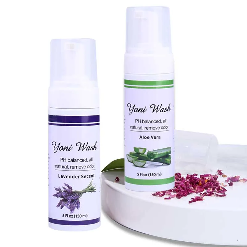 Private label Intimate Area Feminine Wash Absolutely Non-irritating Naturally Almond Oil Gentle Intimate Areas Cleanser