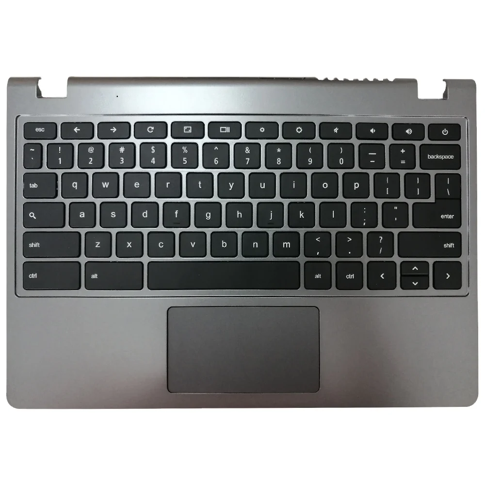 Keyboard Palmrest Touchpad for ACER Chromebook C720 C730 C731 C740 Gray Replacement Part