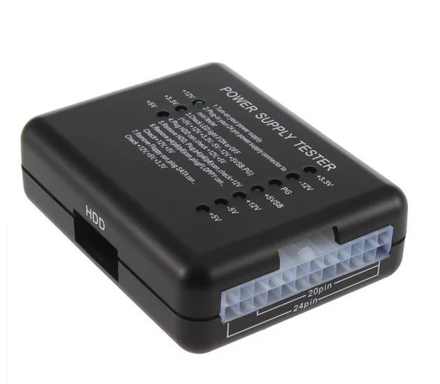 Classic Power Supply Tester Checker LED 20/24 Pin for PSU ATX SATA HDD Tester Checker Meter Measuring for PC Compute