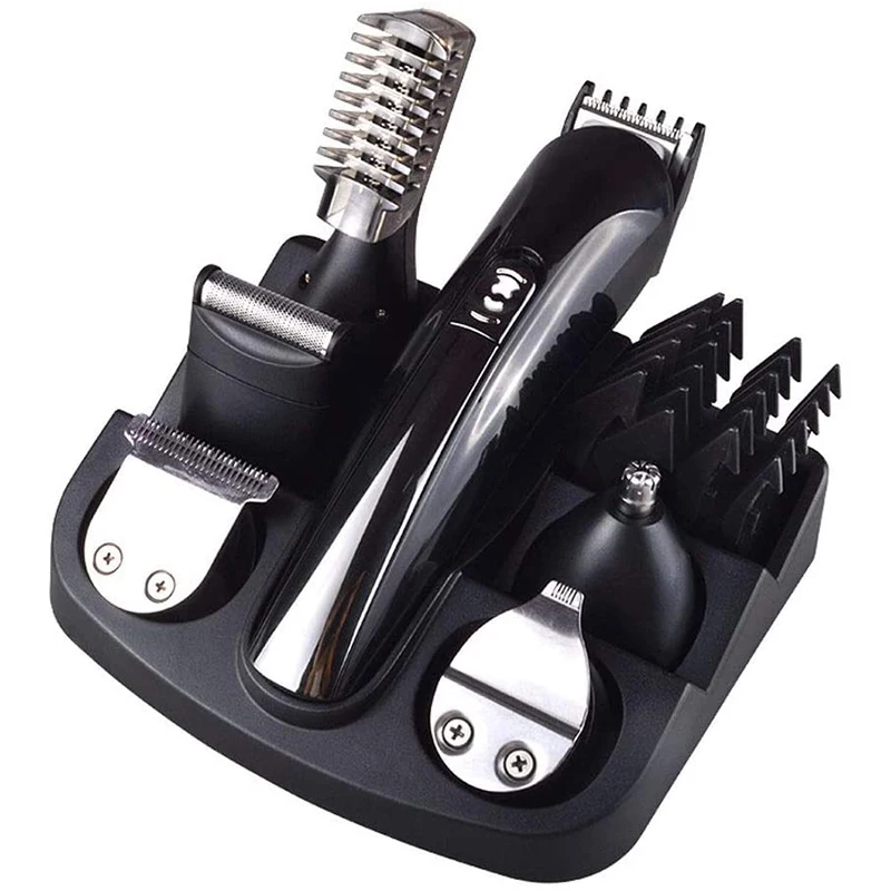 
2021 New Type 6 In 1 Cordless Hair Mustache Trimmer Hair Cutting Beard Trimmer Kit For Men 