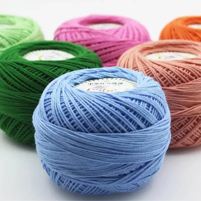 RongMeiXuan 50 г/шар 3 # 3ply DIY кружевная нить вязальная пряжа 100% хлопчатобумажная ручная вязка