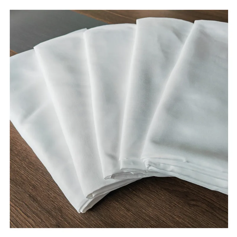 2022 new product medium weight bleached fabric polyester micro fabric bleach white fabric for garment