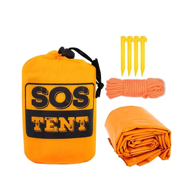 Life Tent Emergency Survival Shelter 2 Person Emergency Shelter Tent Use As Survival Tube Tent for Camping Hiking