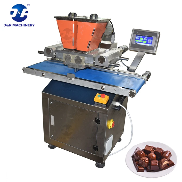 Mini Servo Driven Commercial Chocolate Moulding Machine with PLC Mini One Shot Depositor for High Quality Chocolate Candies