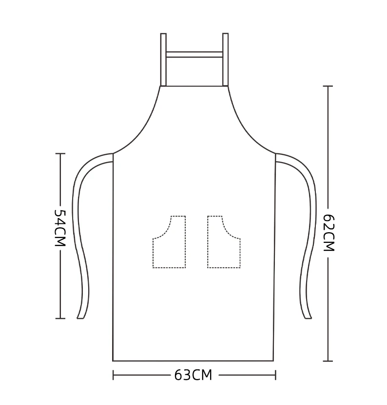 Designer Nail Salon Work Apron Waterproof Restaurant Uniform Durable Custom Printed with Logo