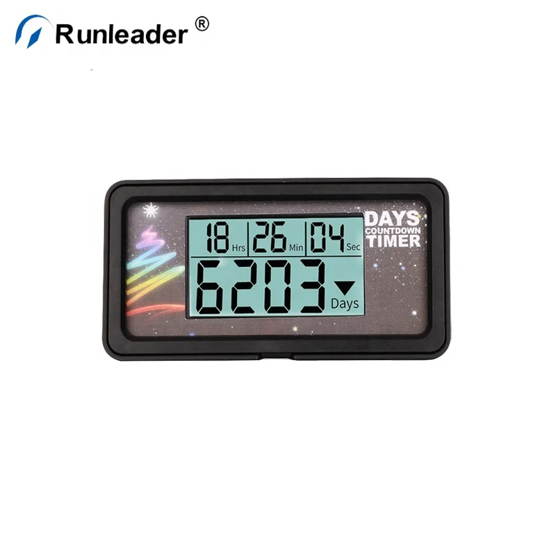 Runleader Count Down Timers Digital Day Counter High Event Timer Indoor gift For Company Celebration Days Counter