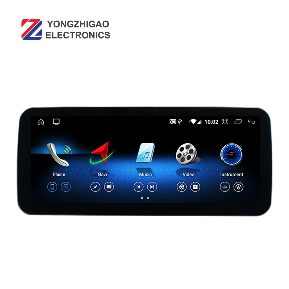  YZG Qualcomm Android 10 0 8 ядер 4 + 64 Гб 25 дюйма 1920X720 мультимедийная система Радио экран для Benz Mecedes W221