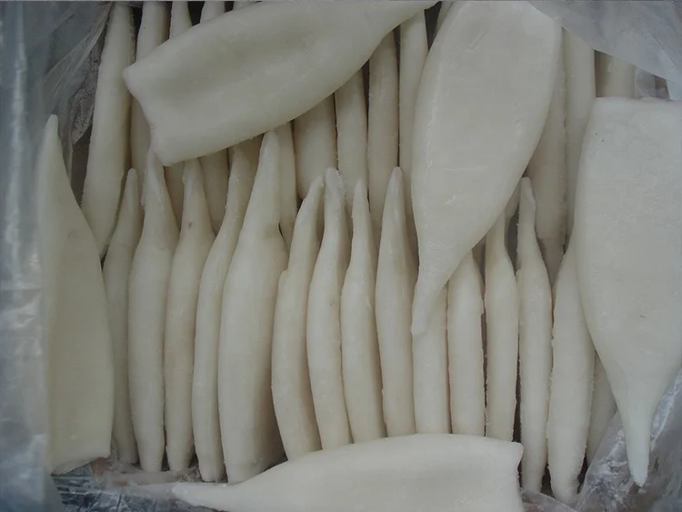 Loligo Tube Glazing Calamari Tubes U12 Squid White Diant Black High Quality Equator For Dubai Customize Cuttlefish