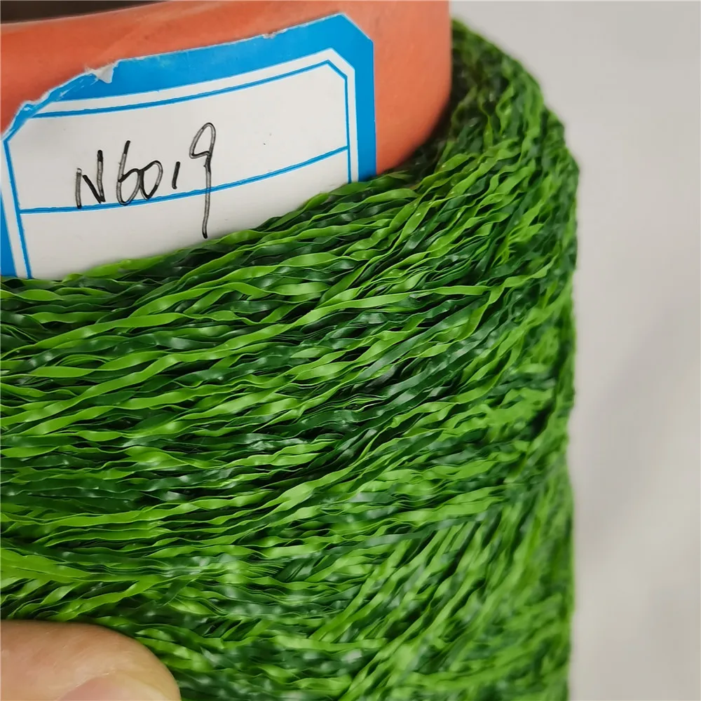 PE materials straight monofilament yarn artificial grass yarn with factory price  best selling low price artificial grass yarn