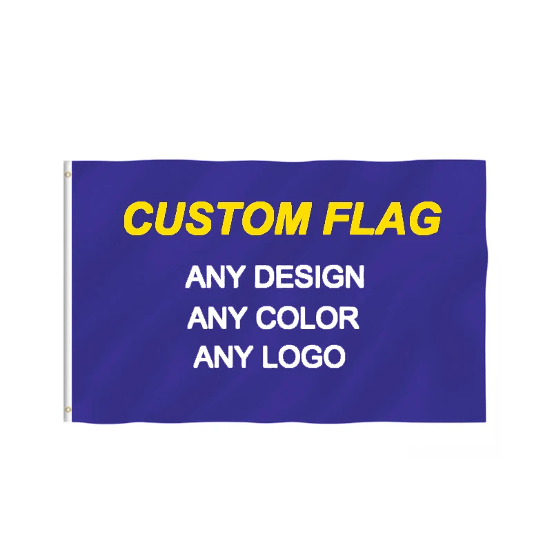 Outdoor All Countries Custom Design Double Sided Printed Advertising Promotion 90x150cm Polyester 3x5 Custom Flag