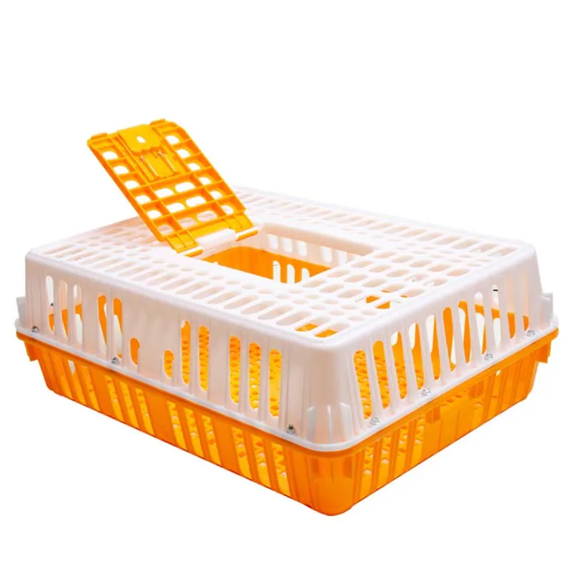 Poultry Plastic Transport Crate Live Chicken Transport Cage Turnover Box For Chicken Pigeon