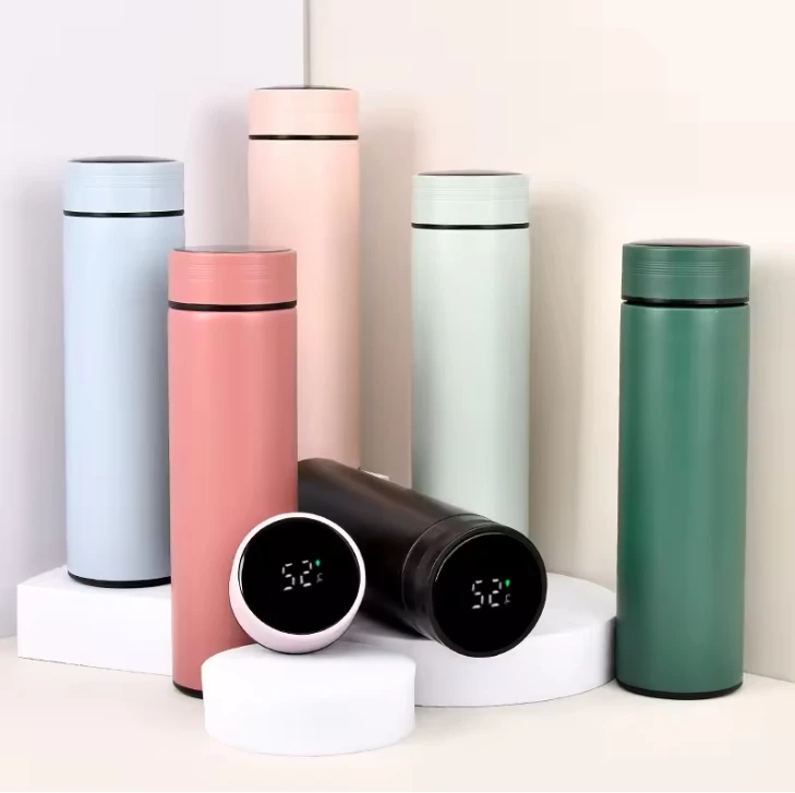 Creative Stainless Steel Water Bottle Intelligent Display Temperature Bottles Thermos Cup Vacuum Flasks Thermoses Thermos Bottle
