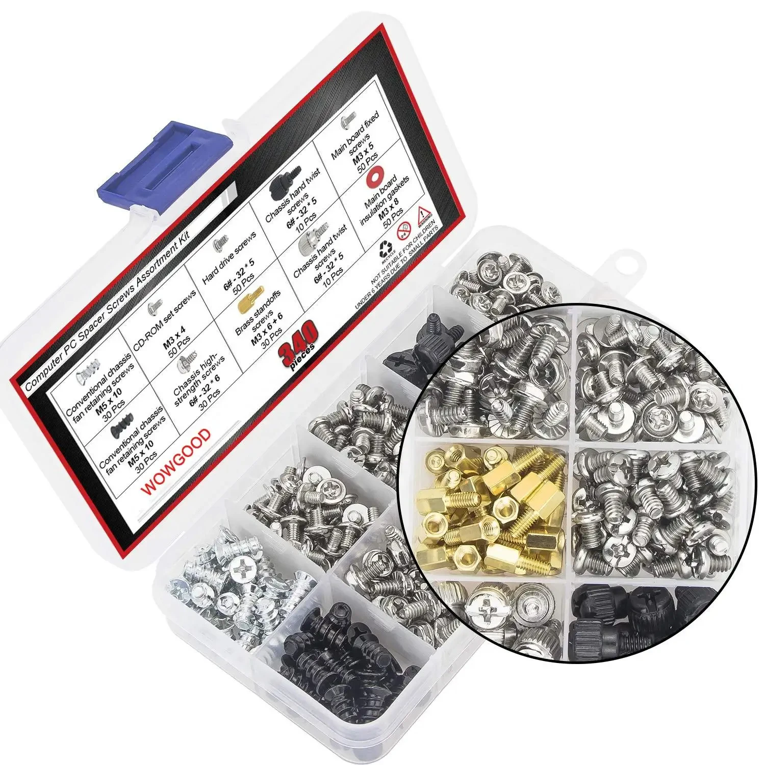 High Quality M0.5 M0.7 M0.8 M1 M1.2 M1.7 stainless steel material laptop computer custom micro screw set