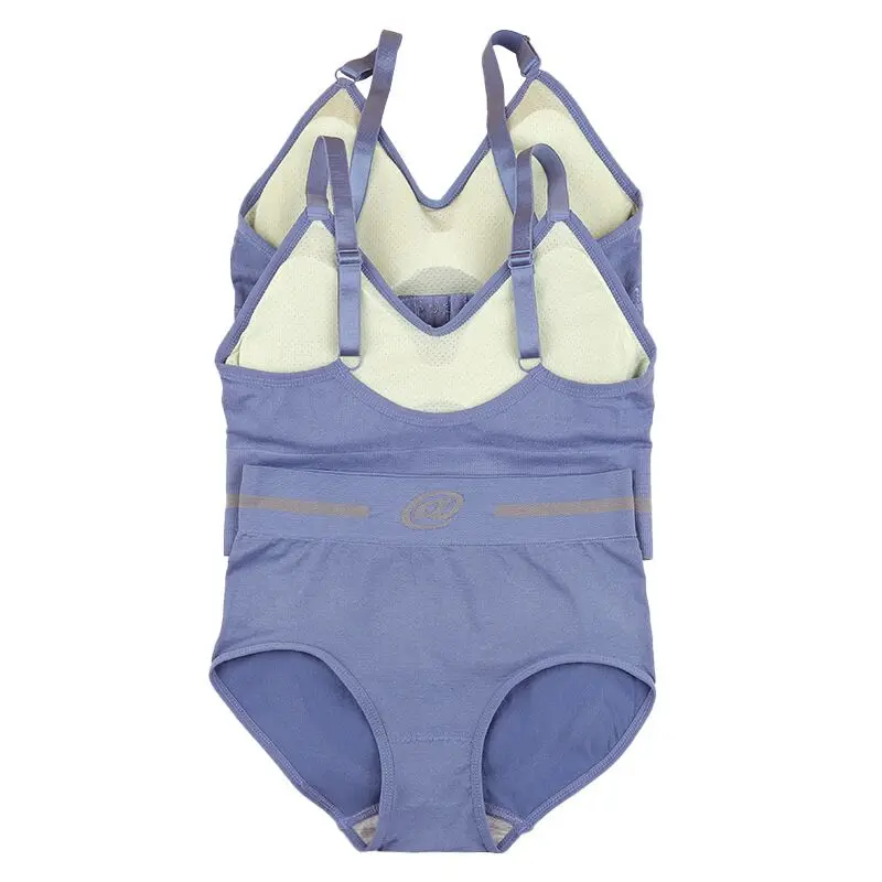 
Бесшовное бесшовное нижнее белье для йоги, нижнее Белье для беременных женщин с пряжкой сзади, удобный маленький бюстгальтер, комплект с бюстгальтером, комплект спортивного нижнего белья 