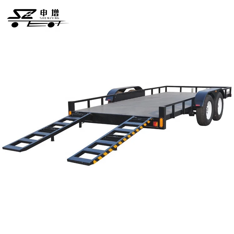 High Quality Car Transporter Trailer Ramp Car Trailer for Sale