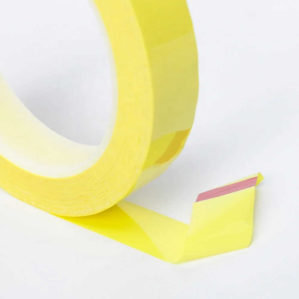 1- Light Yellow Mara PET Film Acrylic Glue Self Adhesive 5S Pinstripe Transformer Insulation Mylar Polyester Electrical Tape