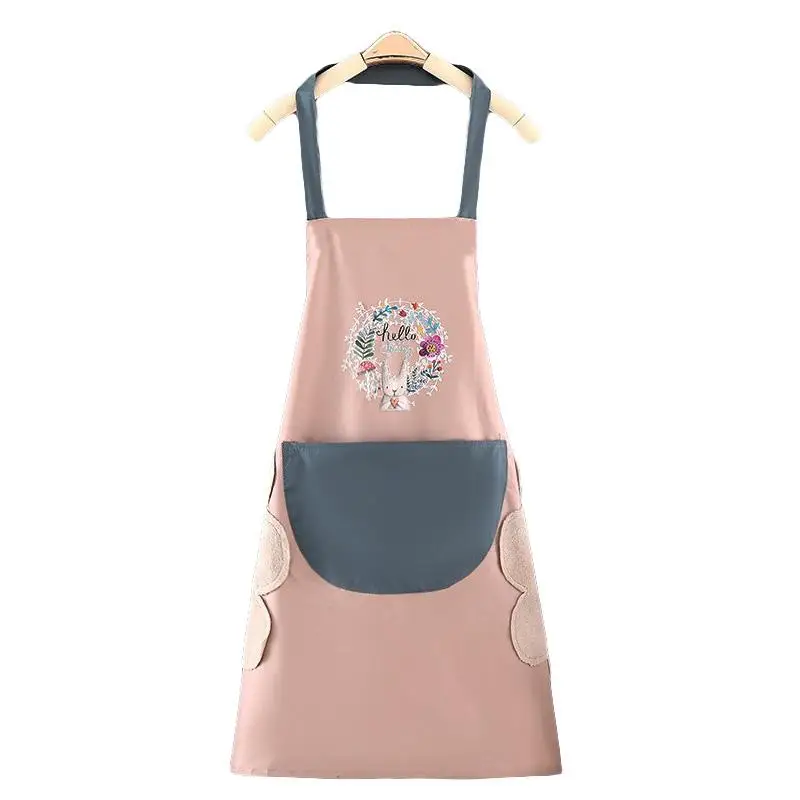 1PC Oil Proof PVC Wipe Hand Apron Apron Overalls Apron Waterproof Household Unisex Cooking