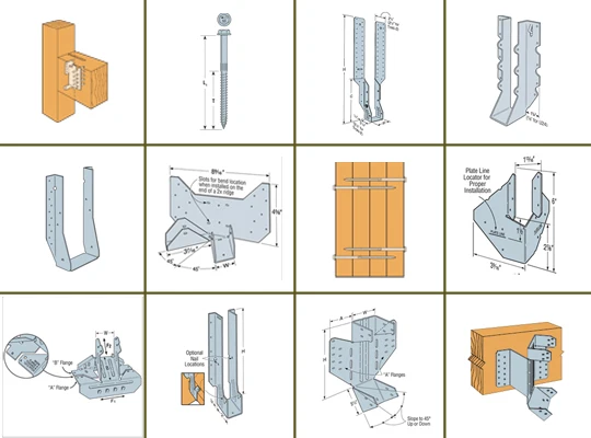 Factory direct supply joist hanger bracket stainless steel metal wood connector