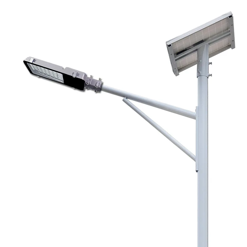 solar street light pole LED 3-12 meter all in one customizable street lights 50W 100W 150W
