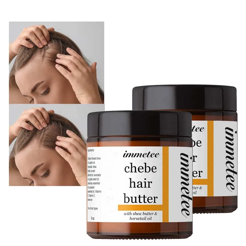 Private Label Chebe Hair Butter Organic Shea Butter Hair Thickening Chebe Powder Hair Growth Butter