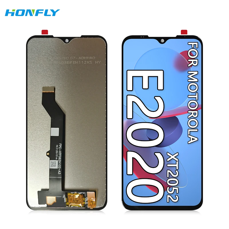 Honfly Wholesales Mobile phone for MOTO E2020 lcd display touch screen Digitizer Assembly for Motorola MOTO E 2020 xt2052 lcd